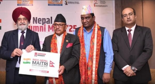 चंडीगढ़ यूनिवर्सिटी ने इंडिया-नेपाल मैत्री, शांति और प्रेम की 75वीं वर्षगांठ का जशन मनाते हुए नेपाल के स्टूडेंट्स के लिए ‘इंडो-नेपाल मैत्री स्कॉलरशिप’ की लांच